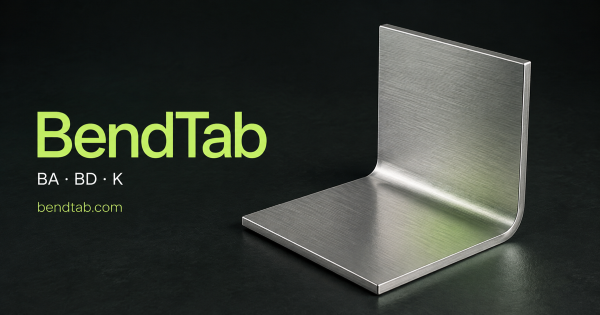 Sheet Metal Gauge Charts & Bend Calculators | BendTab
